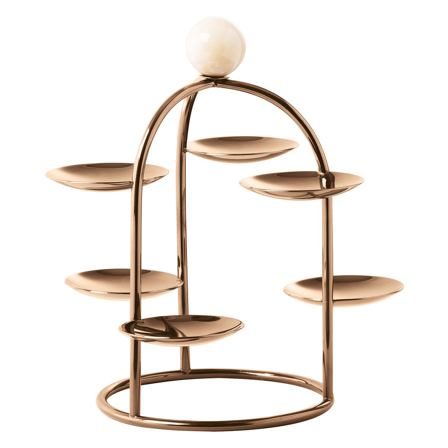 Table Penelope Pastry Stand 6 Small Dishes 7 1/8 x 6 1/4 Rum