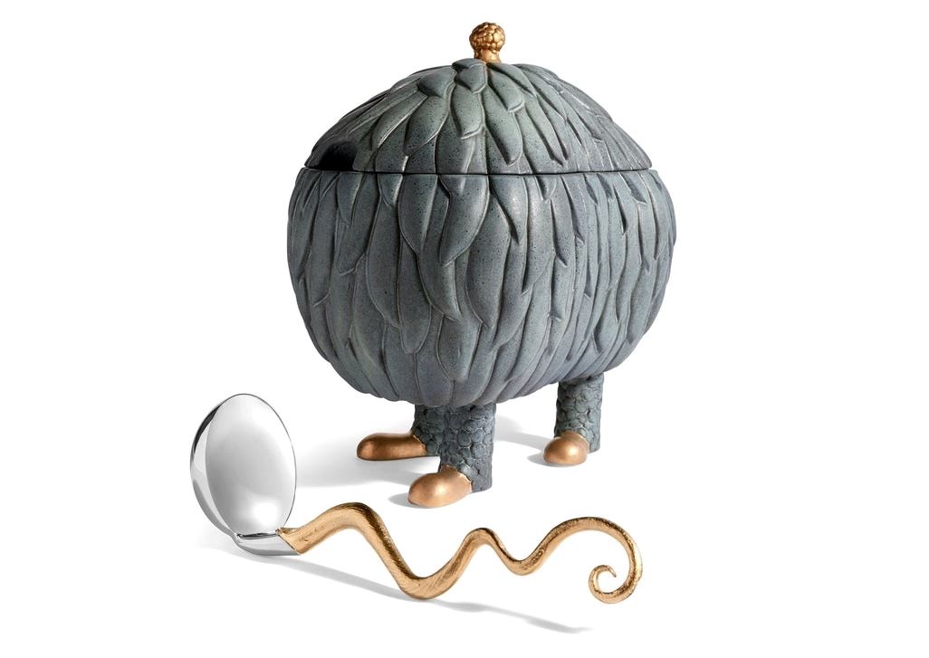 Haas Lukas Soup Monster Tureen, Dark Grey