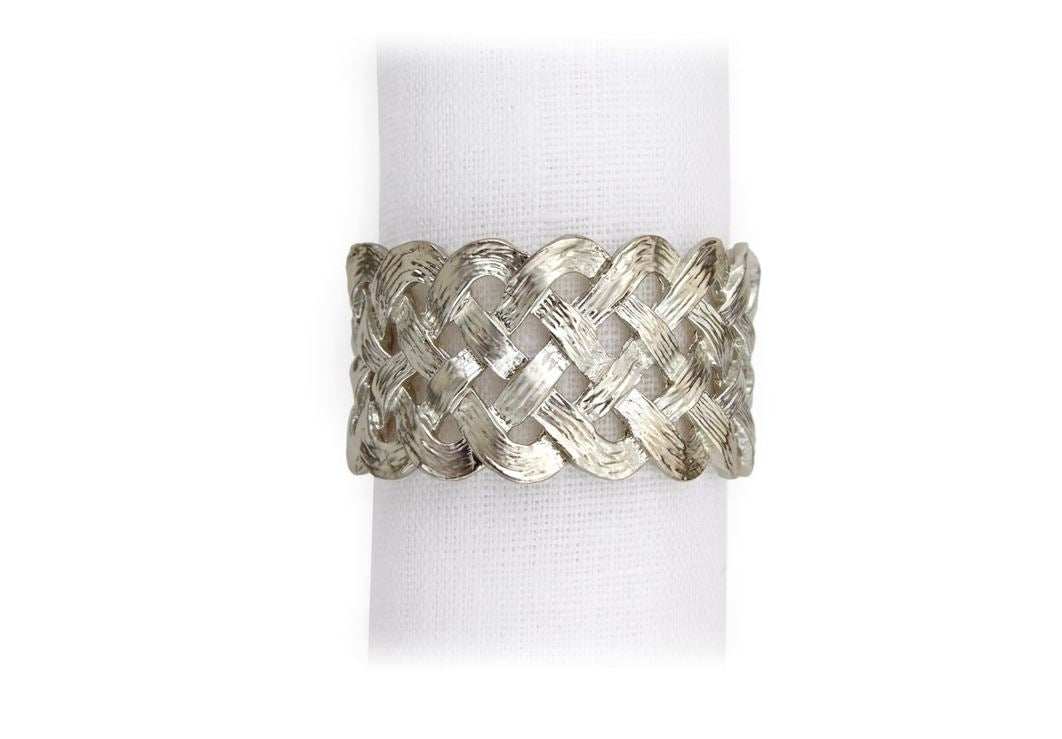 Braid Napkin Jewels (Set of 4), Gold