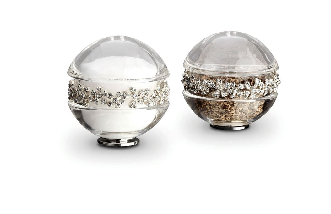Garland Spice Jewels (Set of 2), Platinum and White Crystals