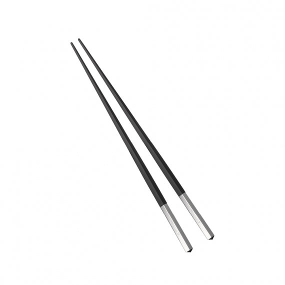 Uni Silver-Plated Black Japanese Chopsticks