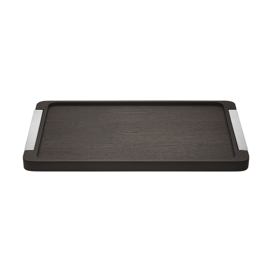BERNADOTTE Tray Wood, Stainless Steel handles