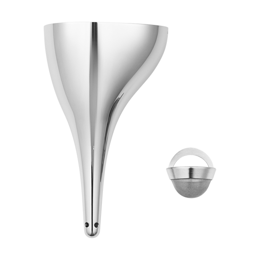 SKY Aerating Funnel With Filter, Stainless Steel