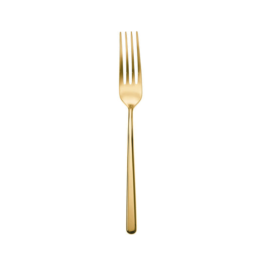 Cutlery Special Finishes Linear PVD Gold Dessert Fork 6 7/8 in.
