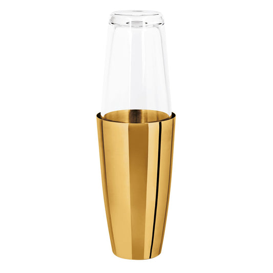Table Sphera Boston Shaker with Glass 3 1/2 in. D Cognac