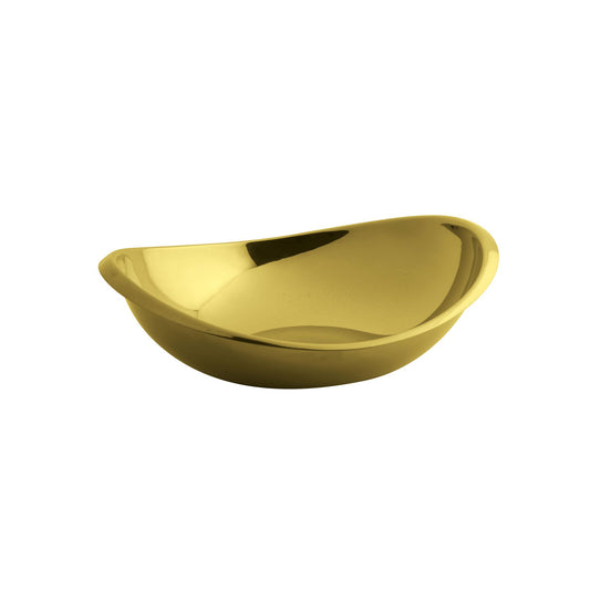 Table Twist Oval Bowl 8 1/2 x 7 1/2 in. Gold