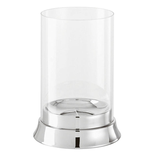 Bamboo Candle Holder Ø 3 7/8, 5 1/2 in. Crystal