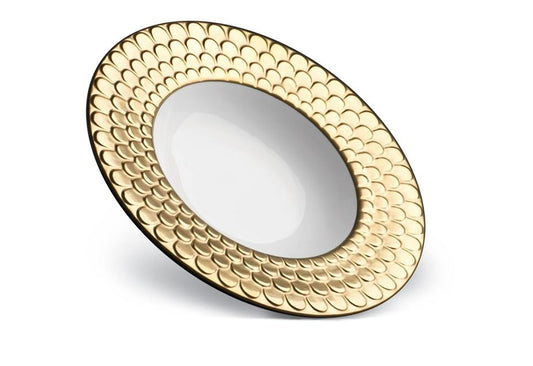 Aegean Soup Plate, Gold