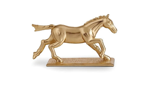 Horse Knife and Chopstick Rests (Set of 6), Gold