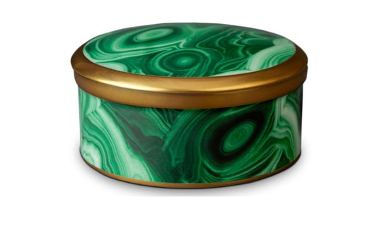 Malachite Round Box