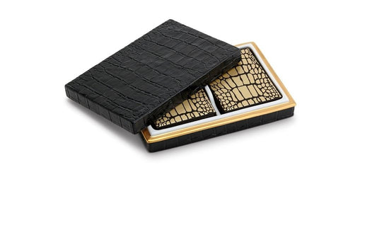Crocodile Box with Playing Cards (2 Decks)