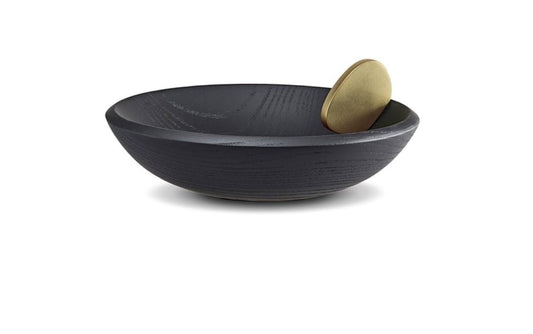 Kelly Behun Leaf Bowl, Blackened Oak