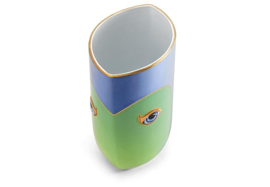 Lito Vase, Green and Blue