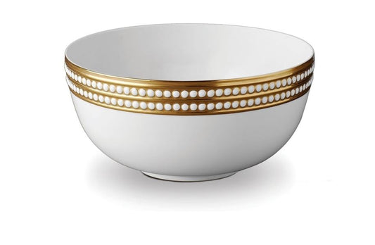 Perlée Serving Bowl, Gold