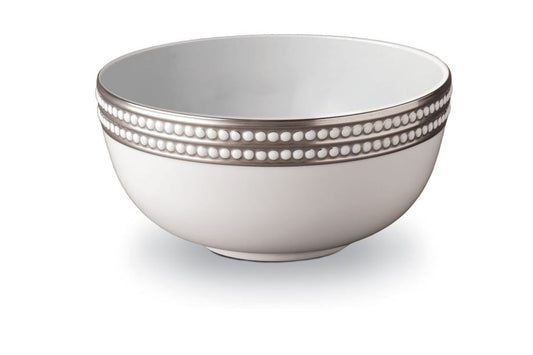 Perlée Serving Bowl, Platinum