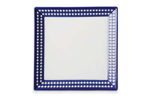 Perlée Square Tray, Bleu