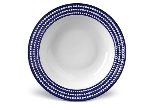 Perlée Rimmed Serving Bowl, Bleu
