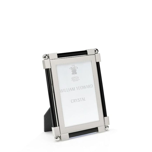 William Yeoward Crystal NEW CLASSIC BLACK Picture Frame  4" X 6